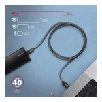 Axagon USB 2.0 Cable USB-C male - USB-C 240W PD Μαύρο 1m BUCM4X-CM10AB ZUUS-689 - Image 5