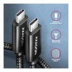 Axagon USB 2.0 Cable USB-C male - USB-C 240W PD Μαύρο 1m BUCM4X-CM10AB ZUUS-689 - Image 8