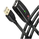 Axagon USB 2.0 Cable USB-A male - USB-A female Μαύρο 15m 8389053 - Image 2