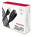 Axagon USB 2.0 Cable USB-A male - USB-A female Μαύρο 15m 8389053 - Image 3