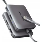 Axagon HMC-5HL USB-C Docking Station με HDMI 4K PD Ethernet Γκρι 100352106