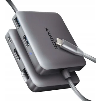 Axagon HMC-5HL USB-C Docking Station με HDMI 4K PD Ethernet Γκρι 100352106