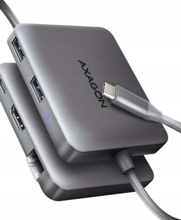 Axagon HMC-5HL USB-C Docking Station με HDMI 4K PD Ethernet Γκρι 100352106