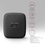 Axagon Φορτιστής Χωρίς Καλώδιο 30W Power Delivery / Quick Charge 3.0 Μαύρος ACU-PD30 - Image 4