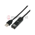 Axagon USB 2.0 Cable USB-A male - USB-A female Μαύρο 20m 8389055 - Image 4