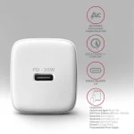 Axagon Φορτιστής Χωρίς Καλώδιο με Θύρα USB-C 30W Power Delivery / Quick Charge 3.0 Λευκός ACU-PD30W - Image 4