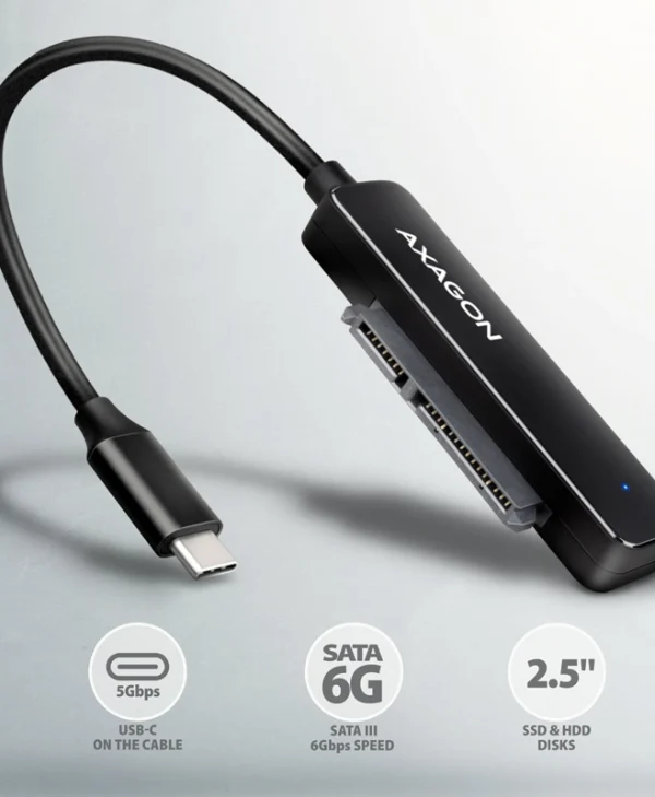 Αχαgον Αdsα-fρ2c Usβ-c 3.2 Gεν1 Sατα 6g 2.5" Ηdd Ssd Fαsτροrτ2 Αdαρτεr ADSA-FP2C