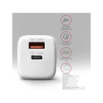Axagon Φορτιστής Χωρίς Καλώδιο 30W Power Delivery / Quick Charge 3.0 Λευκός (AZAXNLSACUPQ30W) 8280288