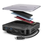 Axagon HMC-UFO USB-C Docking Station με HDMI 4K PD Ethernet Γκρι