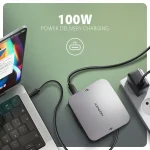 Axagon HMC-UFO USB-C Docking Station με HDMI 4K PD Ethernet Γκρι - Image 6