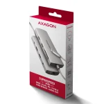 Axagon USB-C Docking Station με HDMI 4K PD Ethernet Ασημί (HMC-8HLSA) ZUUS-699 - Image 4