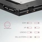 Axagon RSS-CD09 ODD - 2.5" SATA SSD/HDD Caddy 9.5 MM - Image 6