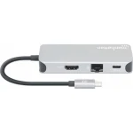 Manhattan USB-C Docking Station με HDMI 4K Ethernet Γκρι (130615) - Image 8