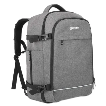 Manhattan Rome Τσάντα Πλάτης για Laptop 17.3" σε Γκρι χρώμα 440370