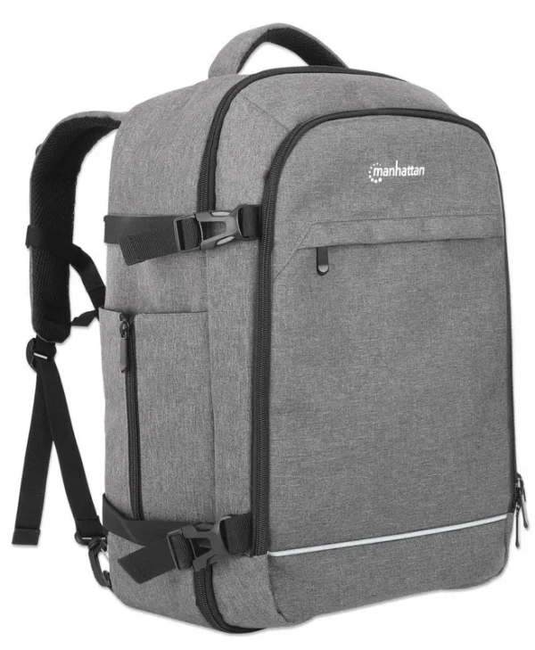 Manhattan Rome Τσάντα Πλάτης για Laptop 17.3" σε Γκρι χρώμα 440370