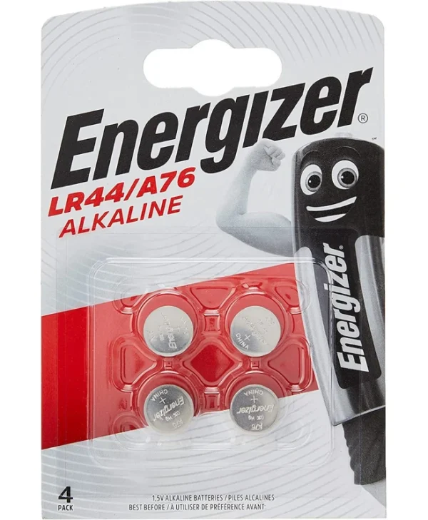 Energizer A76 Αλκαλικές Μπαταρίες Ρολογιών LR44 1.5V 4τμχ 411161