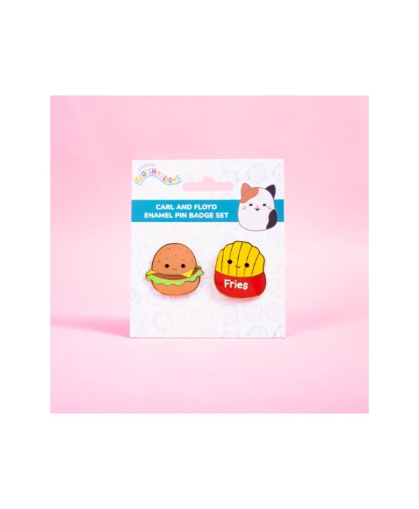 Squishmallows Pin Badges Carl & Floyd 1.5 Inches 350154