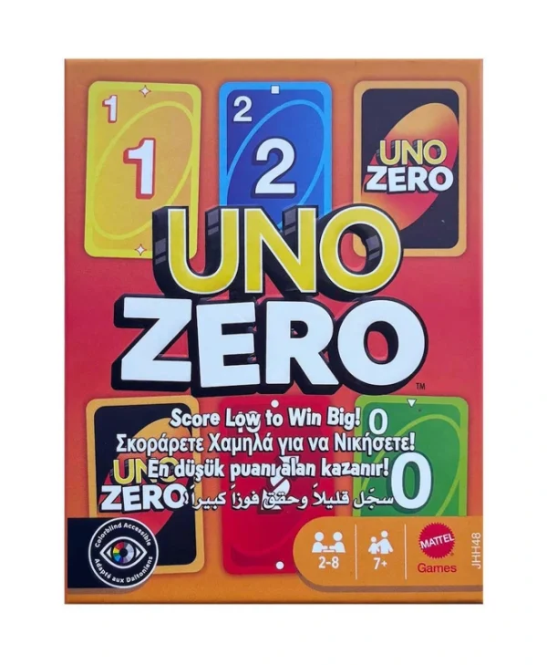 Επιτραπέζιο Παιχνίδι Uno Zero για 2-8 Παίκτες 7+ Ετών (EN) Mattel JHH48