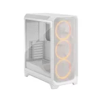 Fractal Design Meshify 3 RGB TG Clear Tint Gaming Midi Tower Κουτί Υπολογιστή με Πλαϊνό Παράθυρο Λευκό FD-C-MES3A-07
