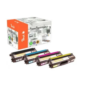 Peach 112066 Toner Cartridge 4 Pc S Compatible Black Cyan Magenta Yellow PT788