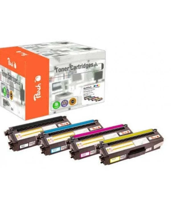 Peach 112066 Toner Cartridge 4 Pc S Compatible Black Cyan Magenta Yellow PT788