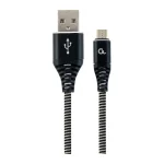 Gembird Regular USB 2.0 to micro USB Cable Μαύρο 2m (CC-USB2B-AMMBM-2M-BW)