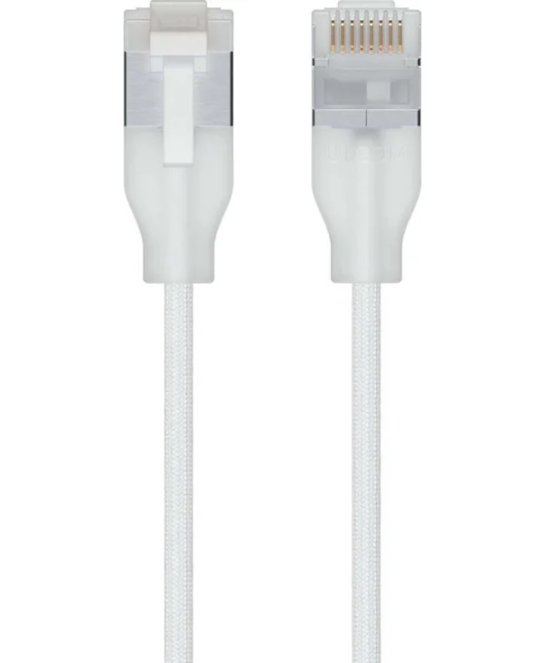 Ubiquiti U/UTP Cat.6a (Gigabit) Καλώδιο Δικτύου Ethernet 0.15m Λευκό UACC-CABLE-PATCH-EL-C6A-0.15M-W