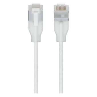 Ubiquiti U/UTP Cat.6a (Gigabit) Καλώδιο Δικτύου Ethernet 0.3m Λευκό UACC-Cable-Patch-EL-C6A-0.3M-W