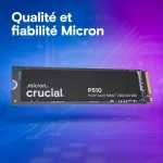 Crucial P510 SSD 2TB τύπου M.2 με σύνδεση PCI Express 5.0 (PS5 Compatible) CT2000P510SSD8 - Image 3