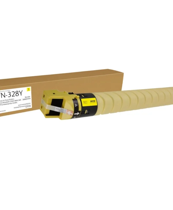 TN-328Y Συμβατό Toner για Laser Εκτυπωτή Konica AAV8250 28000 Σελίδων Κίτρινο 006R04934