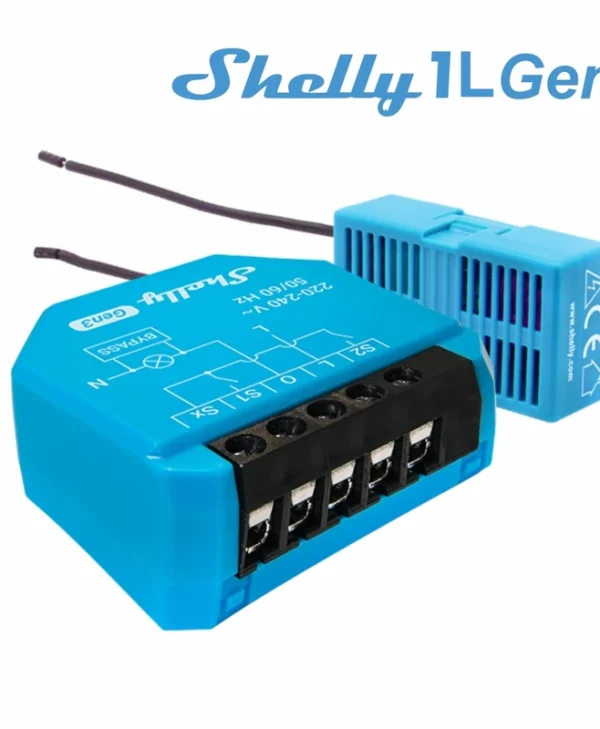 Shelly 1L Gen3 Smart Switch 1 Καναλιού Wi-Fi, Bluetooth & RF (χωρίς Ουδέτερο) Shelly_1L_Gen3