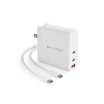 Hyper Φορτιστής Χωρίς Καλώδιο με Θύρα USB-A και 2 Θύρες USB-C 140W Λευκός (HJG140WW) - Image 3