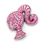 Carat Shop Barbie Sparkly Silhouette Enamel Pin Badge Bmpb0002 BMPB0002