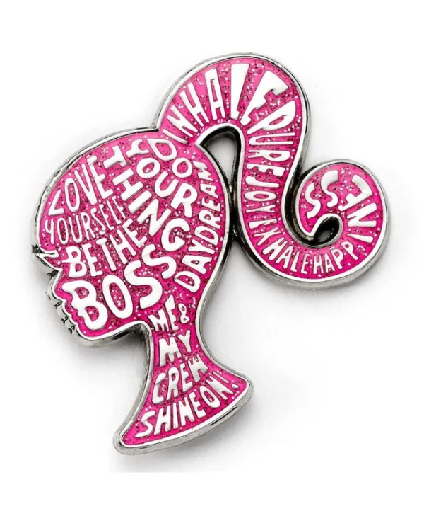 Carat Shop Barbie Sparkly Silhouette Enamel Pin Badge Bmpb0002 BMPB0002