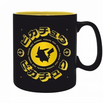 Abysse Pikachu Κούπα Κεραμική Μαύρη 460ml 3665361088011 ABYMUGA167