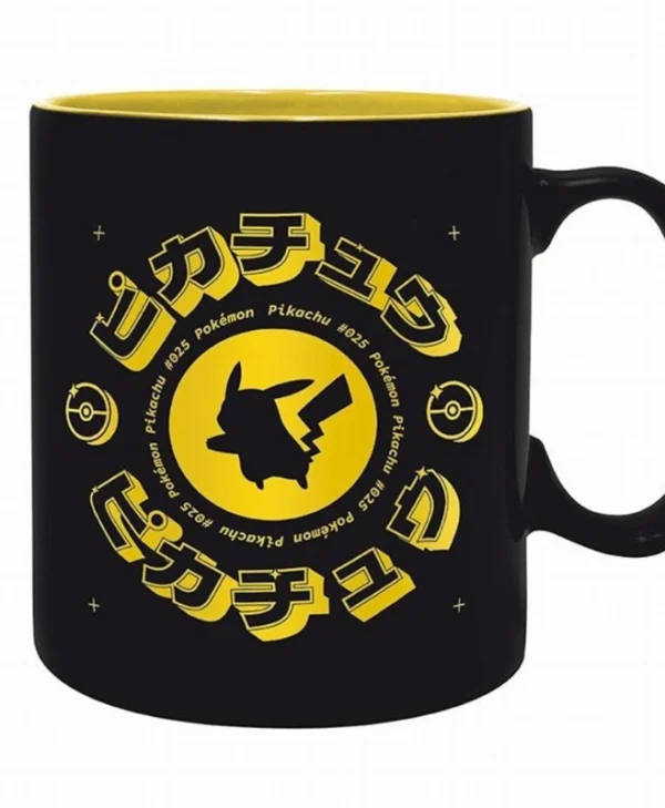 Abysse Pikachu Κούπα Κεραμική Μαύρη 460ml 3665361088011 ABYMUGA167