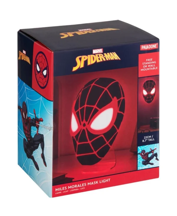 Paladone Παιδικό Διακοσμητικό Φωτιστικό Spider-man Miles Morales Mask Πολύχρωμο 23x23cm PP14323SPMVN