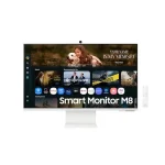 Samsung M8 M80F VA HDR Smart Monitor 32" 4K 3840x2160 με Χρόνο Απόκρισης 4ms GTG Λευκό LS32FM801UUXDU - Image 3