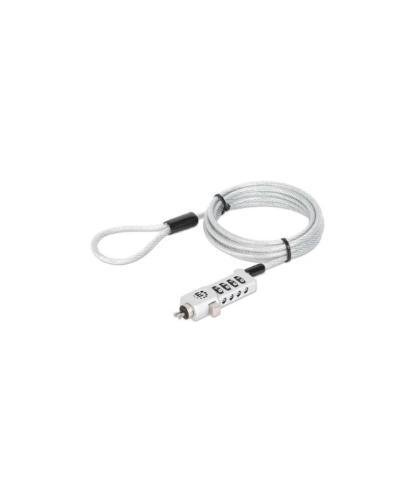 Κλειδαριά Laptop Manhattan Univeral 1,8m 4-m Pin Silver 440301