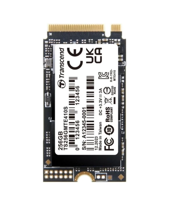 Transcend SSD 256GB τύπου M.2 με σύνδεση PCI Express 4.0 TS256GMTE410S