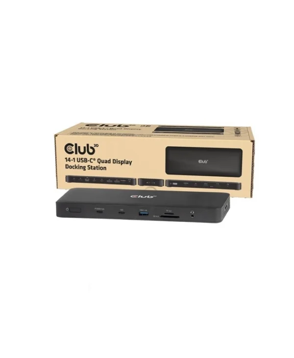 Club3D USB-C Docking Station με 4K PD Ethernet Μαύρο (CSV-2540)