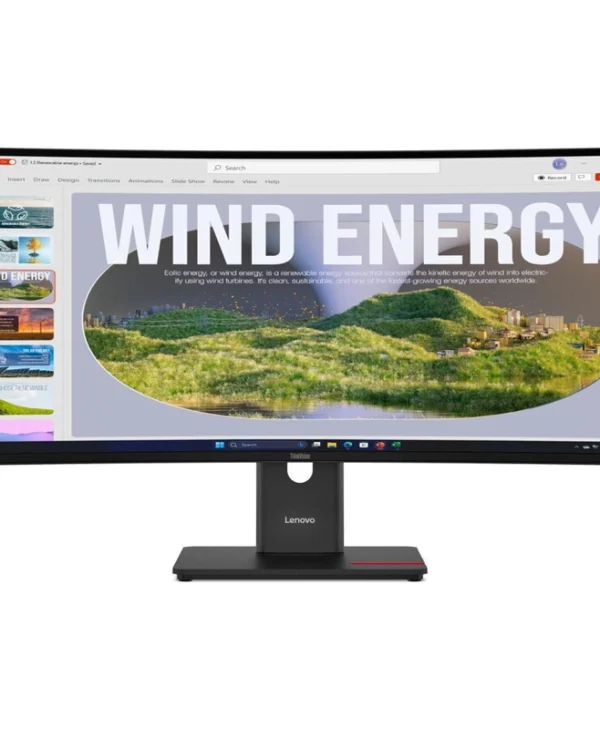 Lenovo T34WD-40 Ultrawide IPS Monitor 34" QHD 3440x1440 με Χρόνο Απόκρισης 6ms GTG 64AEGAT1EU