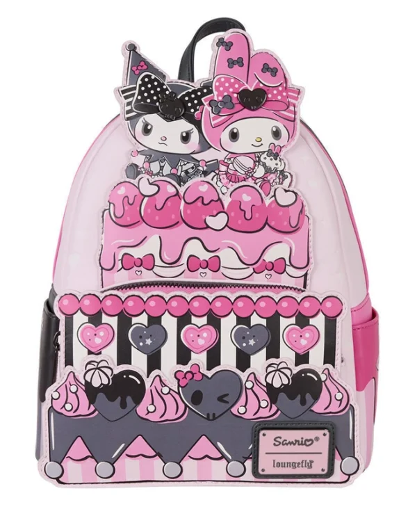 Loungefly Παιδική Τσάντα Πλάτης Ροζ 22.86x11.43x26.67εκ. Sanrio My Melody Kuromi SANBK0592