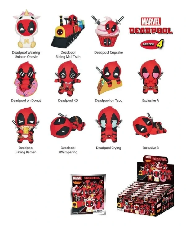 Marvel Deadpool S4 Bag Clip Μπρελόκ Τυχαίο Περιεχόμενο 68605