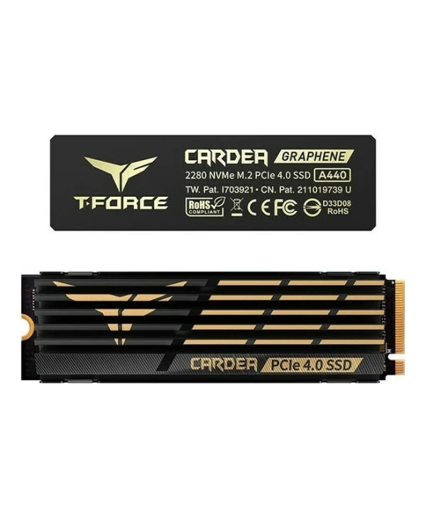 TeamGroup Cardea A440 SSD 2TB τύπου M.2 με σύνδεση PCI Express 4.0 και Ψύκτρα TM8FPZ002T0C327