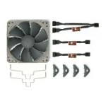 Noctua NA-FK1 redux Case Fan 120mm (1700rpm) Χωρίς Led Φωτισμό και Σύνδεση 4-Pin PWM Γκρι - Image 3