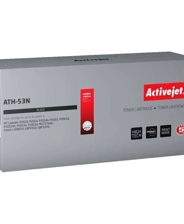 Active Jet Συμβατό Toner για Laser Εκτυπωτή HP 53A Q7553A 3500 Σελίδων Μαύρο ATH-53N