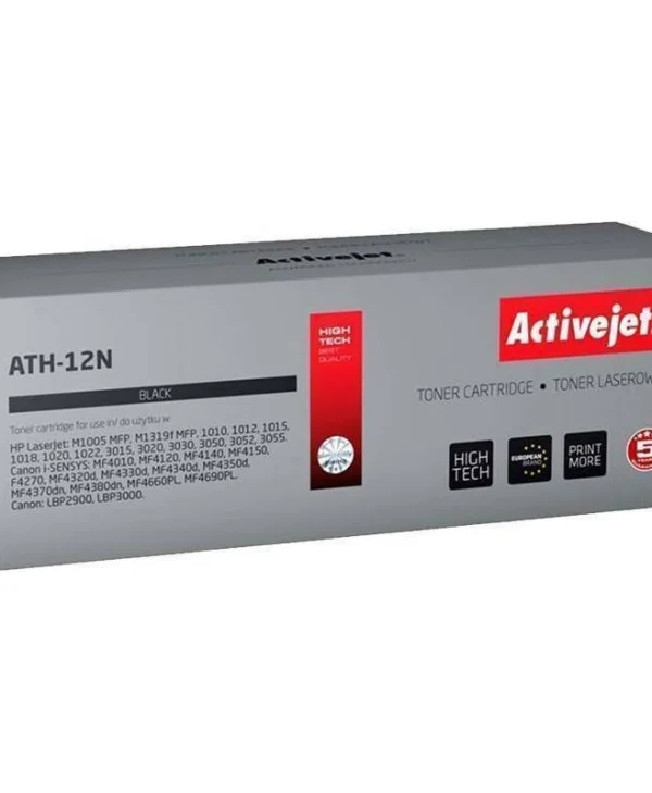 Active Jet Συμβατό Toner για Laser Εκτυπωτή HP 12A Q2612A / Canon CRG-703 / FX-10 2300 Σελίδων Μαύρο ATH-12N