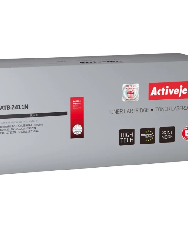 Active Jet Συμβατό Toner για Laser Εκτυπωτή Brother TN-2411BK Μαύρο ATB-2411N