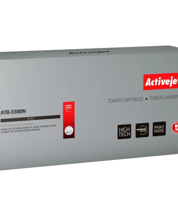 Active Jet Συμβατό Toner για Laser Εκτυπωτή Brother TN-3380BK 8000 Σελίδων Μαύρο ATB-3380N